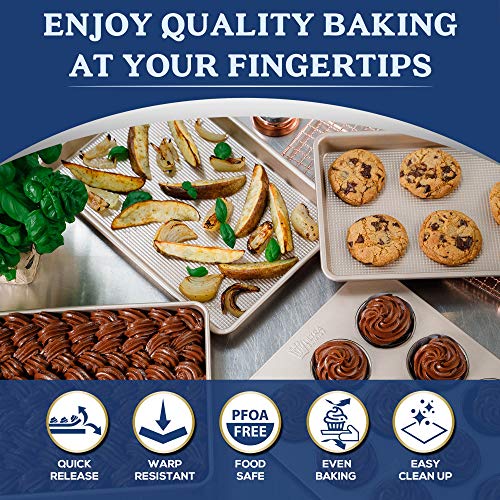 Ultra Cuisine 9x13 Inch Cake Baking And Brownie Pan - Baking Tray - size: 13.1 x 9.1 x 2.2