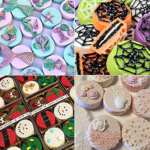 Actvty Round Chocolate Cookie Molds, 3 Pieces 12-Cavity Cylinder Chocolate Silicone Molds for Covered, Cookies Candy Jelly Mini Cakes and Muffin Baking(Green) - color: 3Pcs Green/12-Cavity