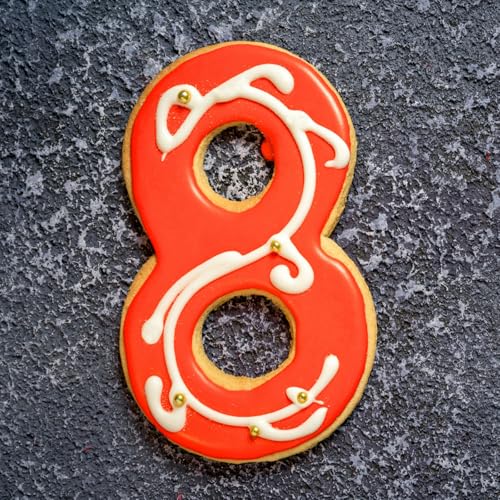 4 Inch Number Cookie Cutter Set - 9 Pcs Extra Large Xzhloym Cookie Cutters Shapes - Stainless Steel - color: 4 Inch Numbers - 9Pcs
