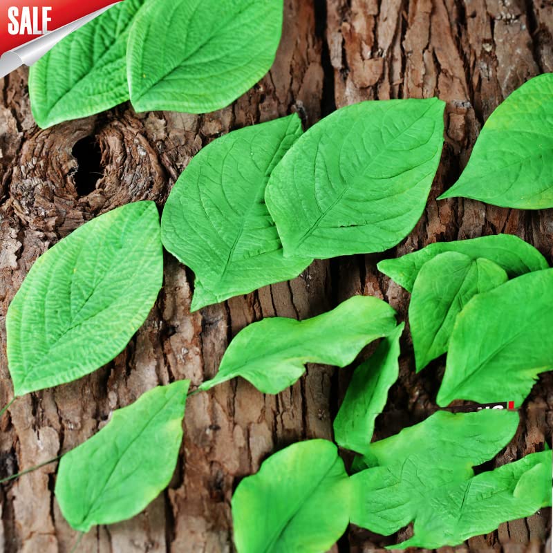 KALAIEN 8Pcs Sugar Paste Leaf Veiners Fontant Silicone Mold - color: 8Pcs Leaf Veiners