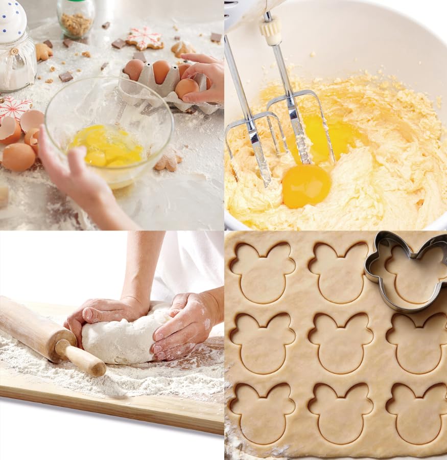 MrCookie Girl Mouse Cookie Cutters Set,5pc Thickened Stainless Steel. - color: Girl Mouse