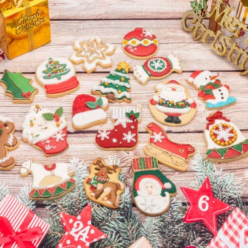 Christmas Hat Cookie Cutter and Embosser Set Detail 4" Baking Mold - color: Christmas Hat, size: 4"