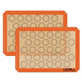 Best German Silicone Baking Mat, 2 Half Sheets Macaron Baking Mats - color: Macaron Baking Mat, size: Half Sheet (Set of 2)