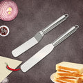 Icing Spatula,Stainless Steel Offset Icing Spatula,rofessional Cake Angled Offset Spatula with Stainless Steel Blade - Thickened Frosting Knife with Durable Plastic Handle for Cake Decorating