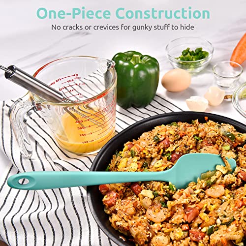 U-Taste Silicone Spoon Spatula, 600°F High Temp Spoonula, 11.38", Aqua Sky - color: Aqua Sky, size: 11.38 in (spoon spatula)