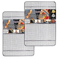 KITCHENATICS Half Sheet Cooling Rack Stainless Steel Oven Safe Set of 2 - size: 11.8" x 16.9" Half Sheet - 2 PCS