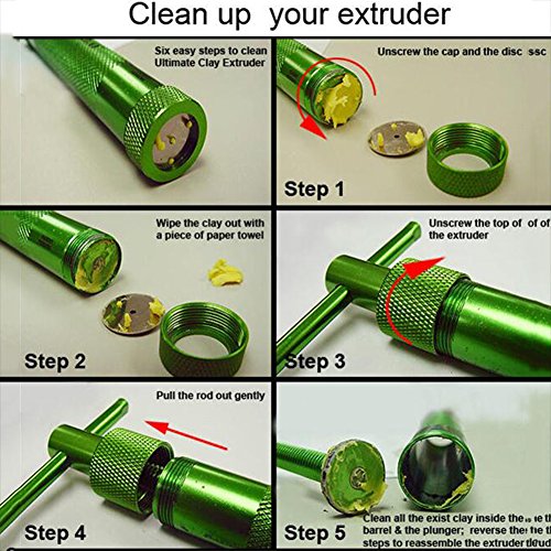Stainless Steel Sugar Paste Extruder with 20 Tips
