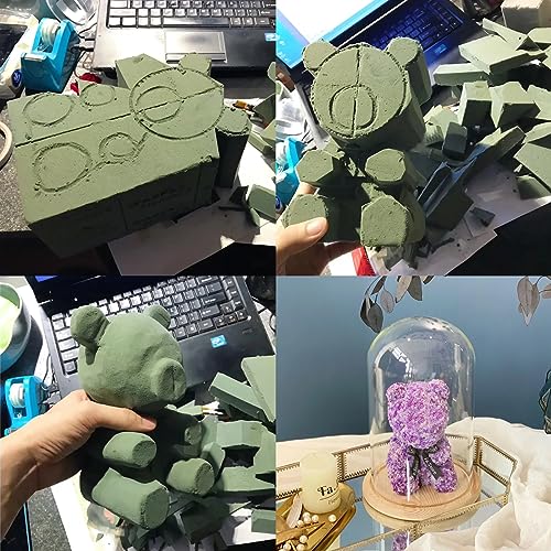 6 Pcs Floral Foam Blocks 5.5x3.1x1.7in Florist Foam for Flower Arrangements - size: 6Pcs-(5.5" x 3.1" x 1.7")