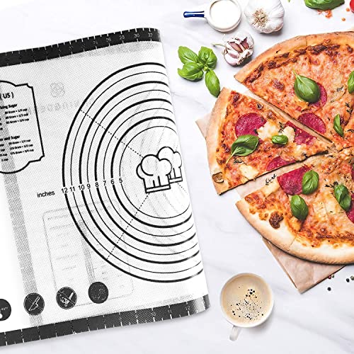 DANIA & DEAN 28"x20" Large Durable Silicone Baking Mat for Pastry and Bread - color: Black, size: 28"L x 20"W