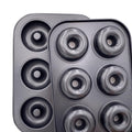 2 Pack Donut Pans, Premium Carbon Steel 6-Cavity Non-Stick Donut Mold, Perfect Baking Pans for Bagels Biscuit Cake, Dishwasher Oven Safe