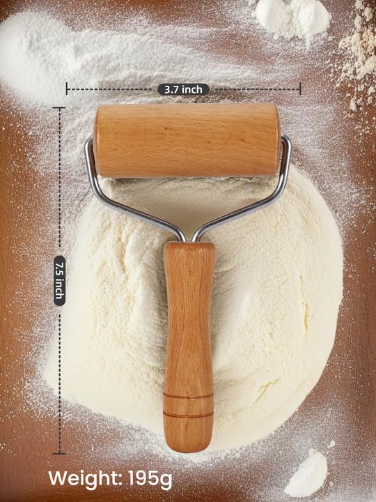 Pizza Rolling Pin, Small Rolling Pin, Non-Stick Wooden Dough Roller for Pastry Tortilla Pizza Cookie Dumpling(Type 1) - size: Type 1