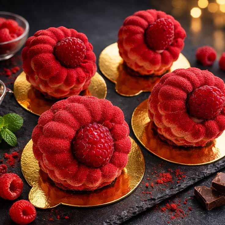 4 Inch Giant Raspberry Fruit Molds, 3D Raspberry Silicone Molds for Mousse - color: Extra Large Raspberry Mold, White