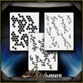 Mini HEXPAT Stencil Set by Airsick Stencils