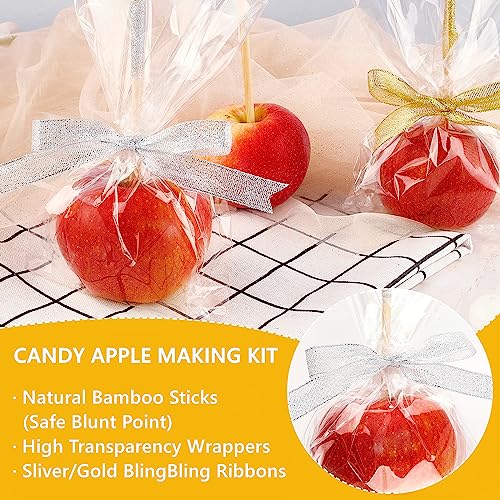 Ocmoiy DIY Candy Apple Kits, 100 Pcs