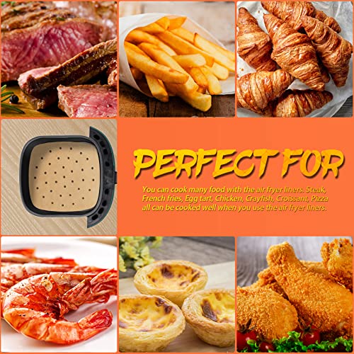 Air Fryer Parchment Paper Liners, 9 Inch 100 Pcs - color: Unbleached, size: 9IN