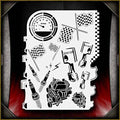 Motorhead AirSick Airbrush Stencil Template