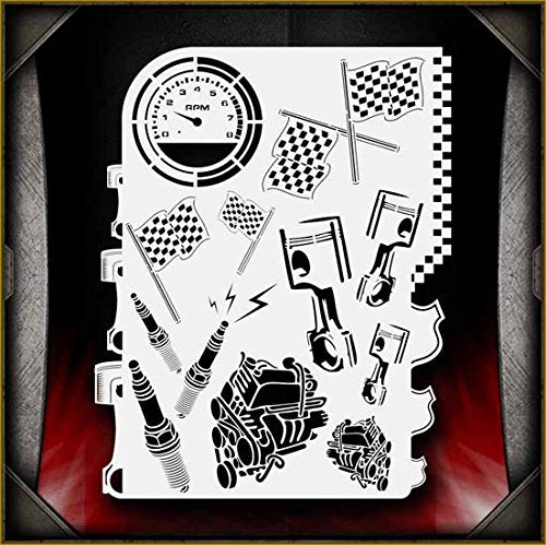 Motorhead AirSick Airbrush Stencil Template