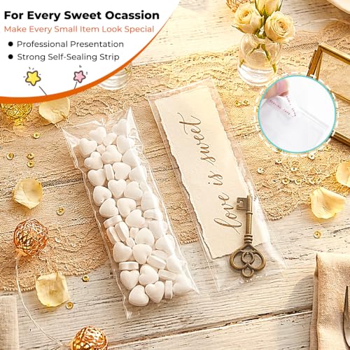 Morepack 2x6 Inch Mini Self Sealing Cellophane Bags 200Pcs - size: 2" x 6" (Pack of 200)