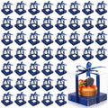 Thenshop 50 Pcs Clear Cupcake Boxes Individual 3.5 Inch, Navy Blue - color: Navy Blue