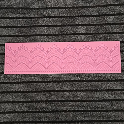 Sugar Tassel Jewel Pearl Dangle fondant scallop impression lace mat
