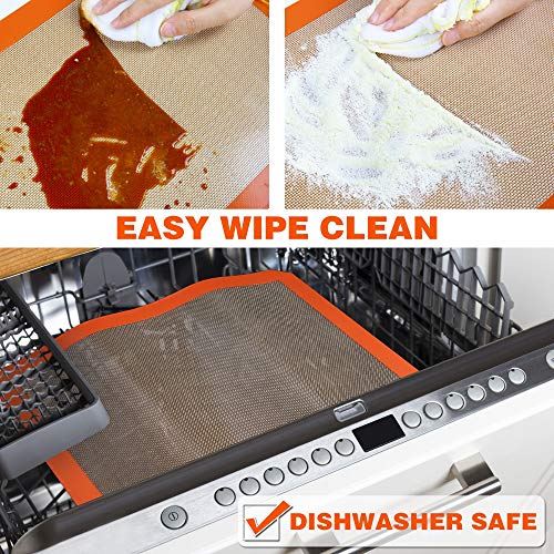 Best German Silicone Baking Mat, Half Sheet Baking Mat for Oven - color: Standard Baking Mat, size: 16.5"L x 11.6"W