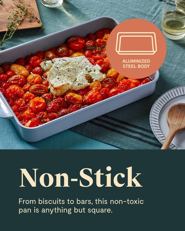 Caraway Non-Stick Ceramic-Coated 9"x13" Rectangle Pan - color: Black, size: Rectangle Pan