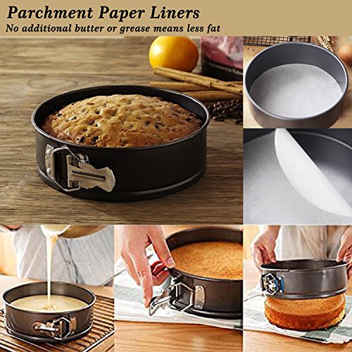 MASSUGAR 4 7 9 Inch Springform Pan Set, Non-stick Leakproof Cheesecake Pan - size: 4-7-9 Inches