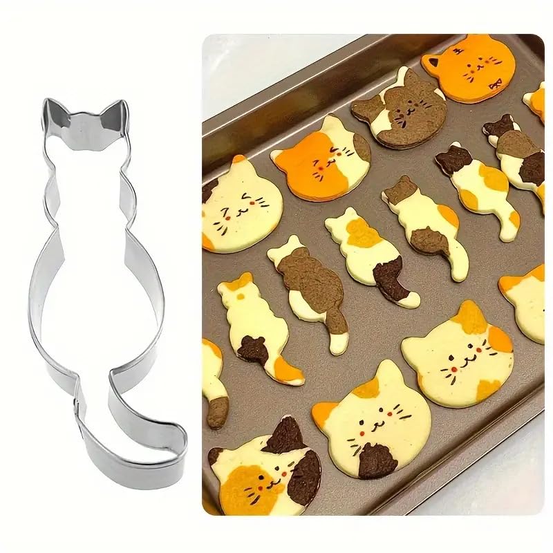 Generic 9pcs Kitten Cat Pastry Cutter Set, Adorable Cat-Themed Cookie Cutters