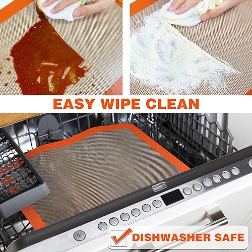 Best German Silicone Baking Mat, 2 Toaster Oven Size Baking Mats - color: Standard Baking Mat, size: Toaster Oven Size (Set of 2)