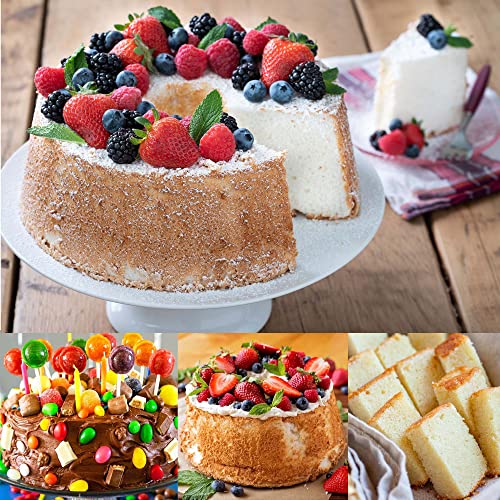 EXGOX 2 Pack 7-Inch Non-Stick Deep Aluminum Round Cake Pan With Removable Bottom For Wedding/Birthday/Christmas Cake Baking Round Cake Tin Set With Loose Base - size: 7inch