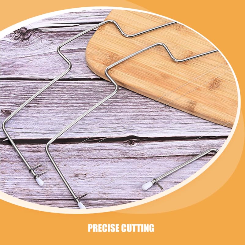 10 Pack Cake Slicer Wires Stainless Steel Cake Cutting Wire Replacement for Precise Layer Cutting Compatible with Cheese Slicer and Bread Slicing Tools 12.59 Inch