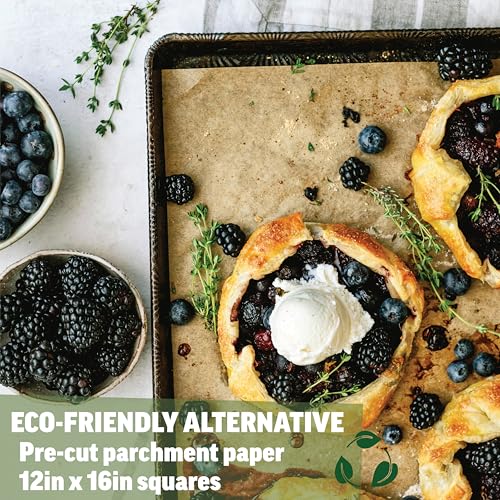 Zenlogy 12x16 Parchment Paper, 200 Sheets, Pre-Cut, Fits Half Sheet Pans