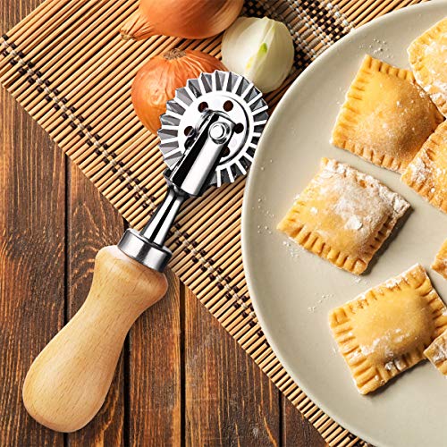 Pasta Maker Cutter Wheel - Pastry Cutter Wheel - Dough Ravioli Pizza Cutter Wheel for Home and Kitchen, 1.3"