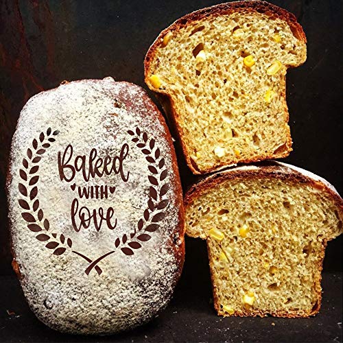 Sourdough & Artisan Bread Stencils -Cake, Pie, Bread & Cookies -Decorate Your Own Unique Design -Baking Mold Stencil Template for Decorating. Classic Wheat, Hearts & More, BONUS Coffee/Cookie Stencils