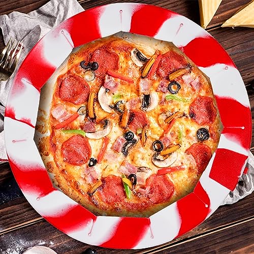 Heavy Duty Silicone Pie Crust Shield Edge Protector Fit 7-10.5 Inch Pie Pan - color: Mix Red