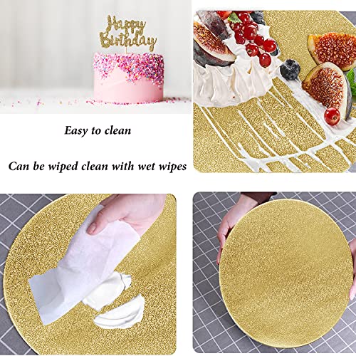4 Pack Gold Cake Boards Round Cake Circles 6, 8, 10, 12 Inch - color: Gold