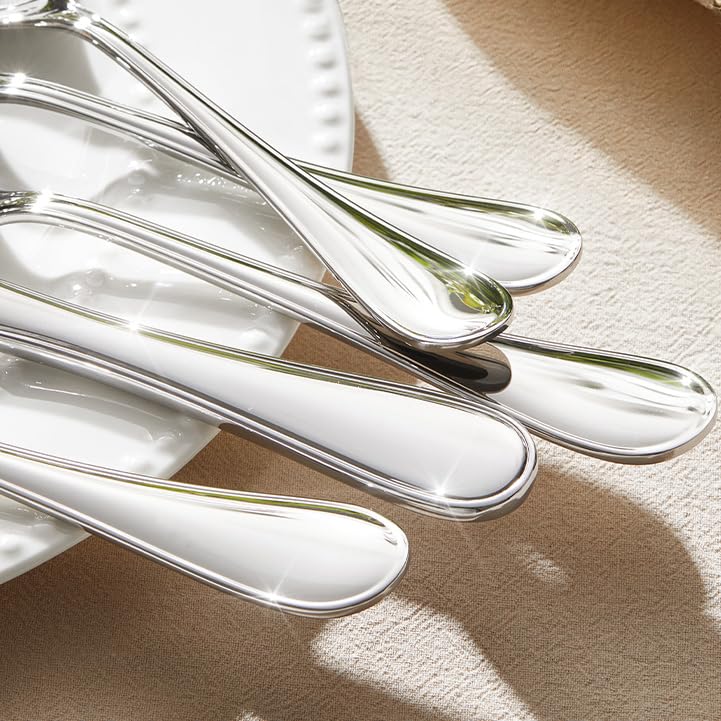 32-Piece 8-Inch Teardrop Dinner Forks Set, 18/10 Stainless Steel Table Fork - size: 32-Piece
