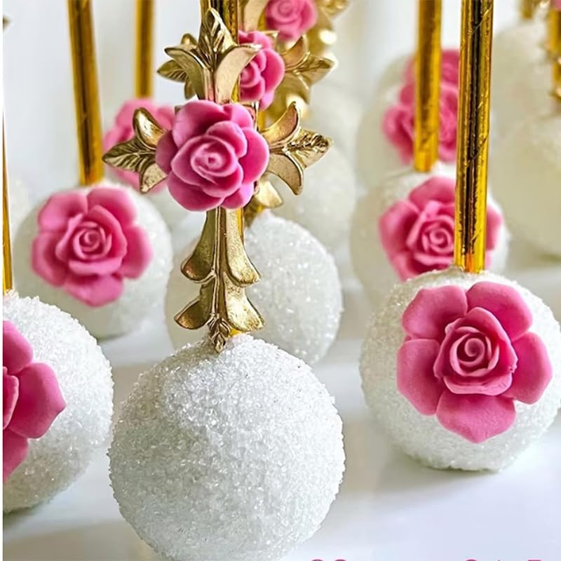Rose Flower Silicone Fondant Mold Flower Candy Chocolate Molds - color: Style C