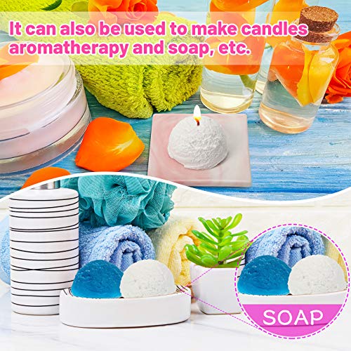 Patelai 3D Ice Cream Ball Shape Silicone Molds for Baking DIY, 3 Pieces