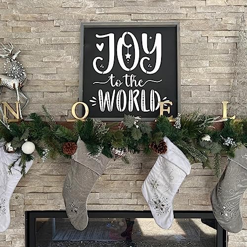 Christmas Stencils for Crafts Reusable Merry Christmas Porch Sign Stencils - style: 9 Christmas Sign