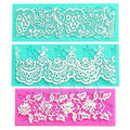 Set of 3 Silicone Fondant Lace Mat Cake Decorating Mold