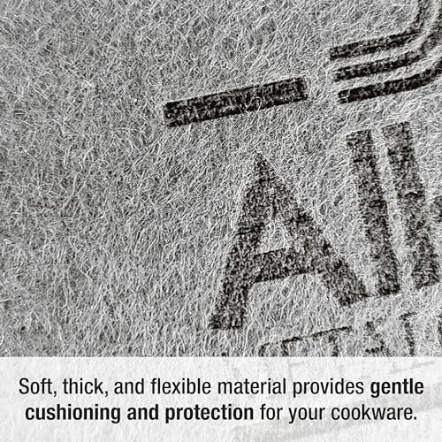 All-Clad Professional Silicone Pot/Pan Protector Set, Black/Gray, 6pc - size: Pot Protectors (6-Piece)