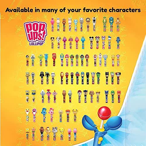 Pop Ups! Minnie & Mickey Mouse Lollipop Holder - 12 Lollipops with Cases - Individually Wrapped Candy Party Favors, Stocking Stuffers - Mickey Mouse Candy - Bulk Set of 12 - style: Minnie and Mickie