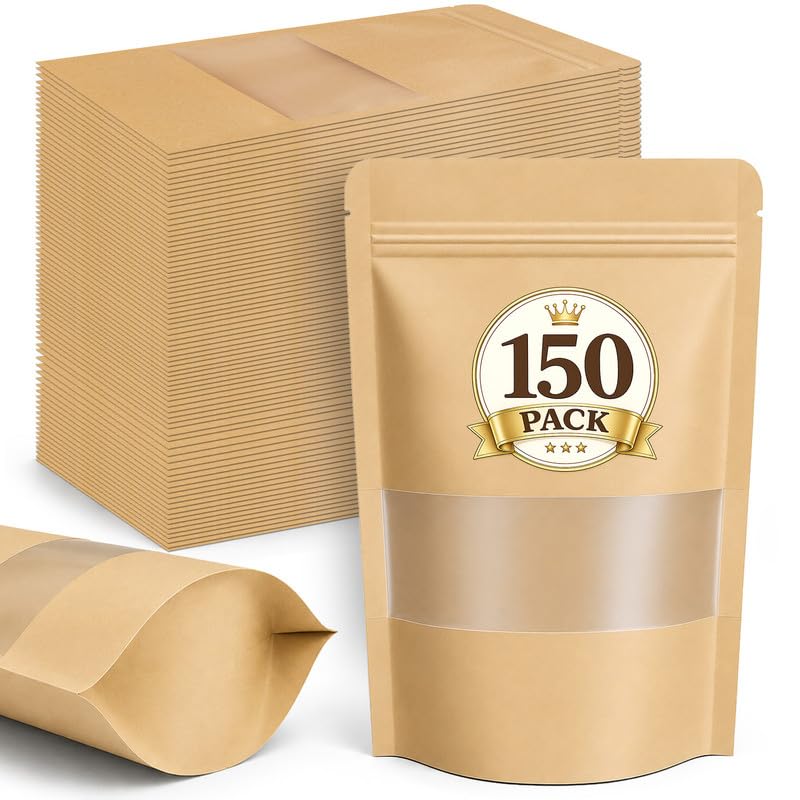 JETMORE 150 Pack Treat Bags, Snack Bags, Sealable Treat Bags, 4.7x7.9in - color: Yellow, size: 150 Pack 4.7x7.9in (12x20cm)