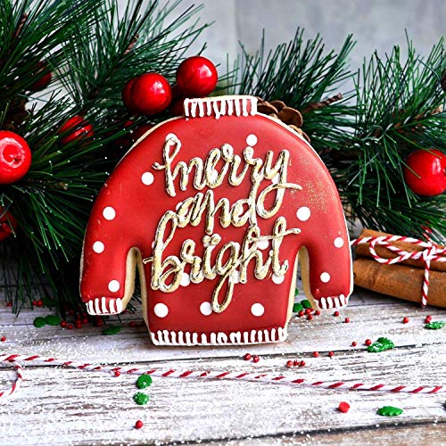 Christmas Sweater Cookie Cutter, Stainless Steel, Dishwasher Safe (Christmas Sweater) - color: Christmas Sweater, size: 1