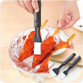 2Pcs Silicone Basting Pastry Brush, Heat Resistant Food Cooking Brush for Oil, Sauce, Baking, BBQ and Grill, BPA Free, Dishwasher Safe