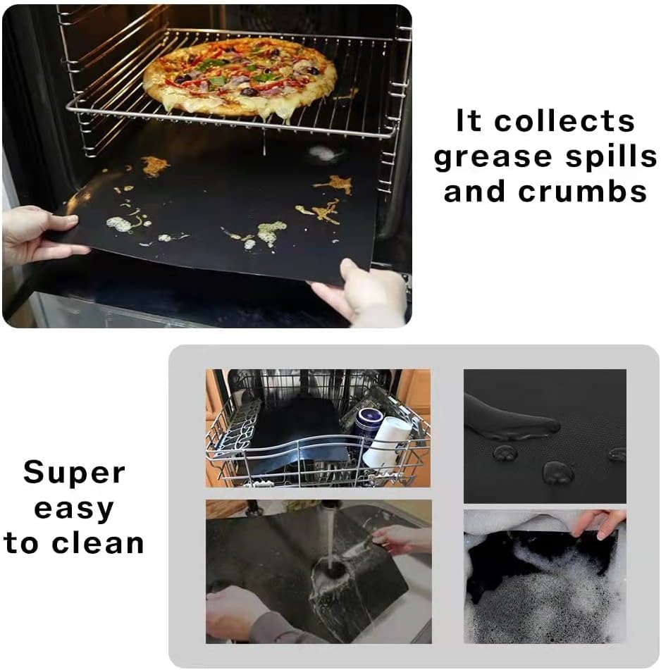 4 PCS Oven Liners for Bottom of Oven Compatible with Breville BOV900BSS