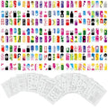 Custom Body Art Airbrush Nail Stencils - Nail Art Stencils Series #11