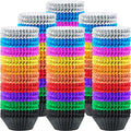 Vesici 1000 Pcs Foil Cupcake Liners for Baking Standard 2in, Various Color