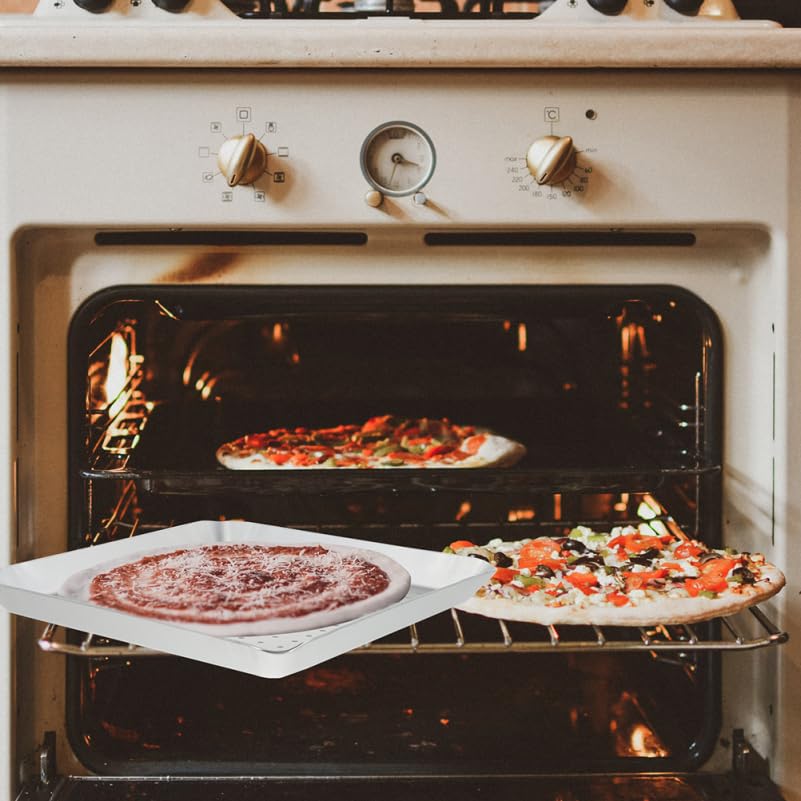 KALLORY 16 Inch Perforated Pizza Pan for Oven, Aluminum Pizza Baking Tray